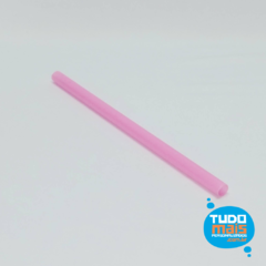 Canudo 300ml Rosa Claro