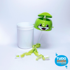 Garrafa Plástico 400ml Verde c/ tampa Rostinho - comprar online