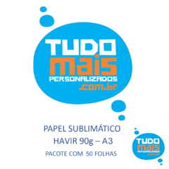 Papel Fundo Azul Havir A3 c/ 50 UN
