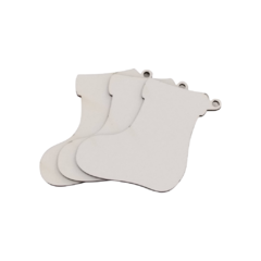 Meia de Natal MDF (3 unid)