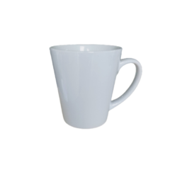 Caneca Cerâmica 325ml - Cônica Leite - Branca