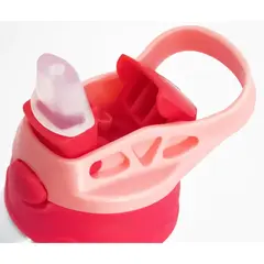 Squeeze de alumínio Branca - Tampa Rosa e Vermelho 500ml na internet