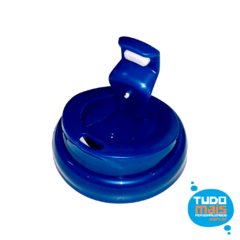Squeeze Branca com tampa Azul na internet
