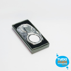 Chaveiro Metal Redondo 3,8 x 6,7cm