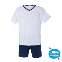 Pijama Masculino M. Curta Azul Marinho P
