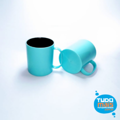 Caneca Azul Interior Preto - Polímero Sublimação - comprar online