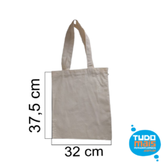 Sacola de Algodão Ecologica Bege - comprar online