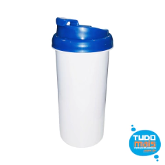 Squeeze Branca com tampa Azul