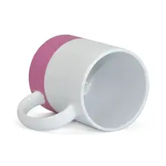 Caneca Cerâmica 325ml - Glitter na Base - Rosa
