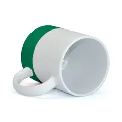 Caneca Cerâmica 325ml - Glitter na Base - Verde