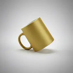 Caneca Cerâmica Glitter Dourada 325ml (L)