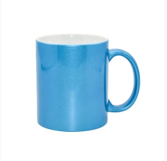 Caneca Cerâmica 325 ML Perolada Azul