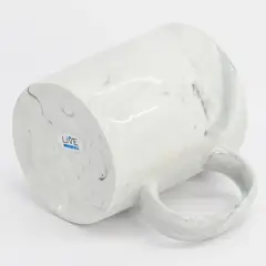 CANECA CERAMICA - 325 ML - MARMORE  - CINZA
