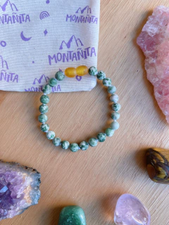 Pulsera Jade Punto Verde
