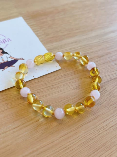 Pulsera Brote Cuarzo Rosa