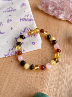 Pulsera Multicolor con Cuarzo Rosa - comprar online