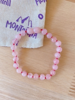 Pulsera Estrella Fugaz Cuarzo Rosa