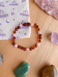 Pulsera Brote Cuarzo Rosa