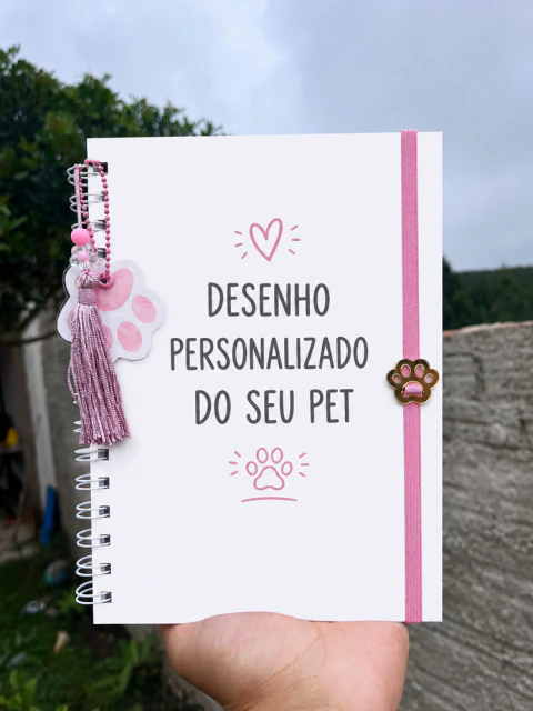 Caderneta de Vacina para Pet Personalizada A5 - Com foto, desenho do pet, ou com sua arte
