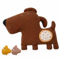Perra mamá - Muñeco de tela con crías - comprar online