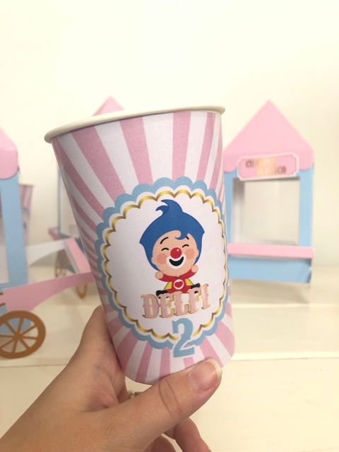 VASO POLIPAPEL PERSONALIZADO PLIM PLIM 12 OZ (330 ML)