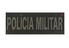 Identificação Policia Militar WTC 26,8 cm x 9,8 cm - Preto