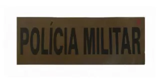 Identificação Policia Militar WTC 26,8 cm x 9,8 cm - Coyote
