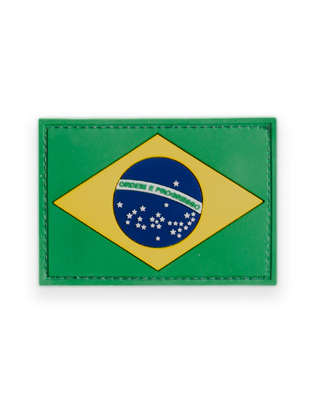 Patch Invictus Bandeira Brasil Verde/Amarelo/Azul