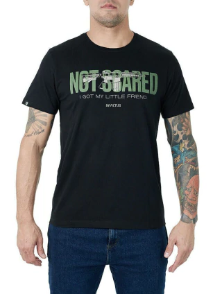 CAMISA INVICTUS CONCEPT NOT SCARED PRETO