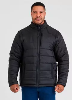 Jaqueta Invictus Puffer Fuji Preta