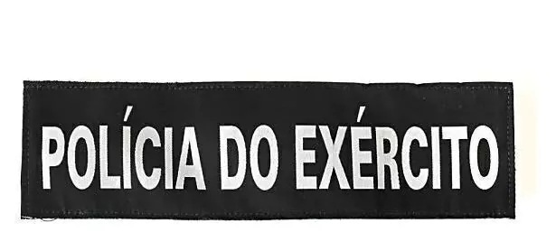 Identificação Polícia do Exército 25,8 cm x 7,4 cm - Preto