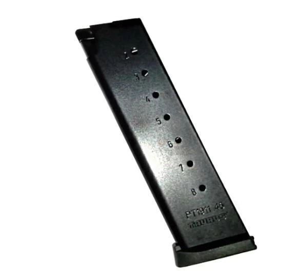 Carregador de Pistola .45 ACP PT1911 8 Tiros