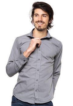Camisa Bennie Gris