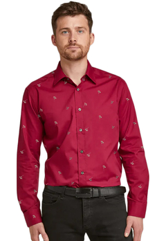 Camisa Flower Bordó - comprar online