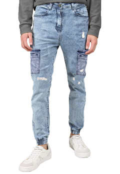 Jean Jogger Cargo Colonia Azul