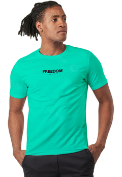 Remera Freedom Aqua - comprar online