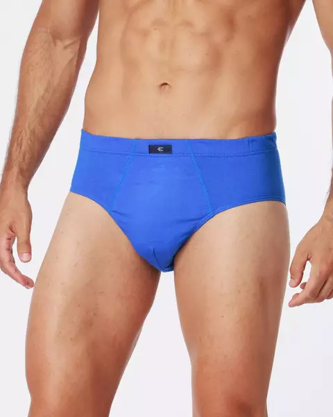 Pack 3 Slip Eyelit Algodón Con Toalla Tiro Medio Clásico Hombre Art.311