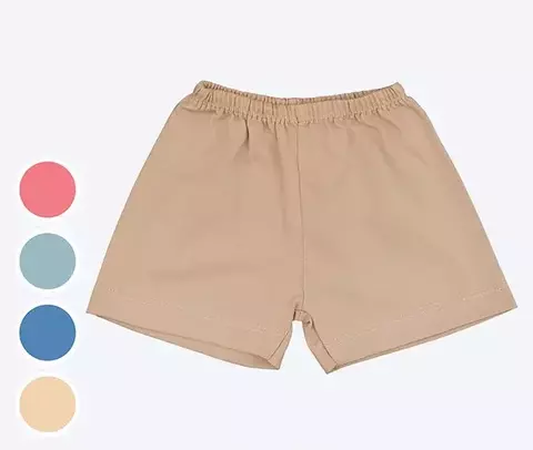 Pack 3 Short Gamise 100% Algodón Liso Verano Bebe Art.5013