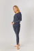 Pijama Tres Ases Manga Larga Algodón Morley Liso Con Babucha Invierno Art.732 - comprar online