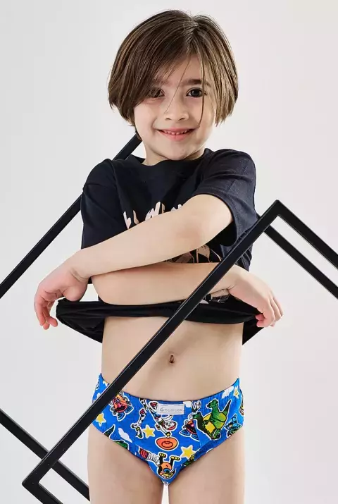 Pack Por Mayor 6 Slip Antillitas Algodón Suave Estampado Elastico Embutido Niño Art.180 - comprar online