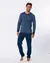Pijama Eyelit Manga Larga Algodón Rayado Invierno Hombre Art.1887