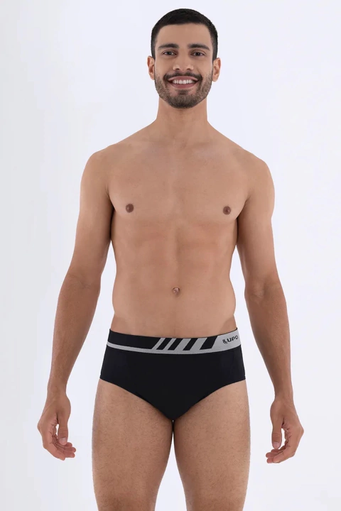 Pack Por Mayor 6 Slip Lupo Microfibra Lycra Sin Costura Hombre Art.691