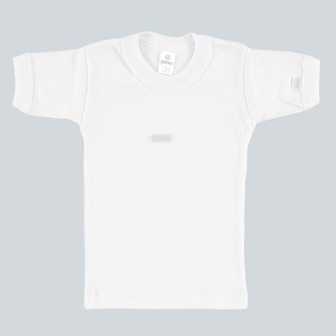 Camiseta Gamise Manga Corta 100% Algodón Blanco T2-8 Art.240
