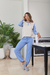 Pijama Manga Larga Jaia Con Cartera Algodon Modal Invierno Mujer Art.24029 - comprar online