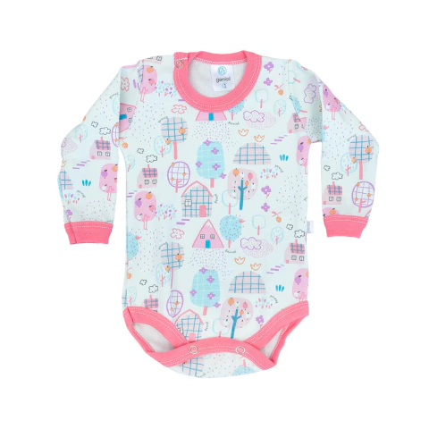 Pack 3 Body Gamise Manga Larga 100% Algodón Rayado Bebe Niña T5 al 7 Art.846 - comprar online