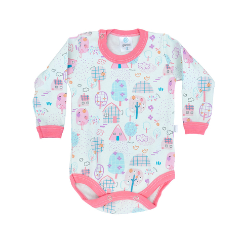 Pack 3 Body Gamise Manga Larga 100% Algodón Fantasia Bebe Niña Art.845 - comprar online