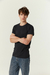 Pack 3 Camisetas Negras Tres Ases Manga Corta Algodón Fina Hombre Art.77
