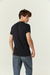 Camiseta Tres Ases Manga Corta Algodón Fina Negra Hombre Art.77 - comprar online