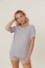Pijama Tres Ases Manga Corta Algodón Morley Verano Mujer Art.734 - Casa Josecito