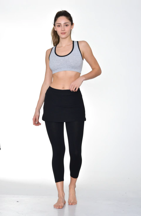 Calza Capri Pescadora Con Pollera Algodón y Lycra Art.02013 - comprar online